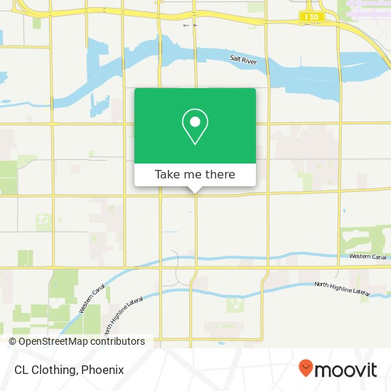 Mapa de CL Clothing, 696 E Southern Ave Phoenix, AZ 85040