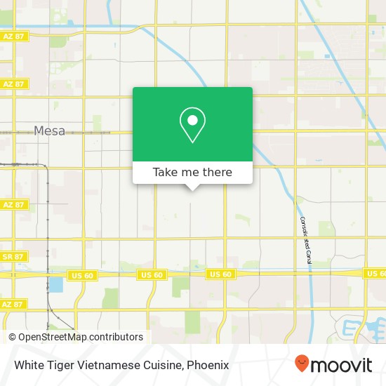 White Tiger Vietnamese Cuisine, 657 S Hill Mesa, AZ 85204 map