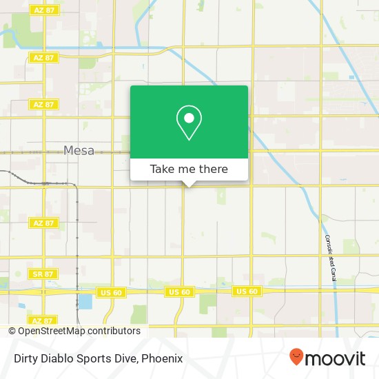 Mapa de Dirty Diablo Sports Dive