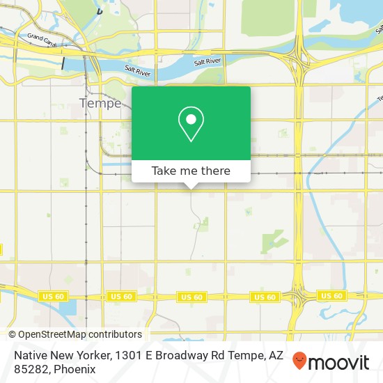 Native New Yorker, 1301 E Broadway Rd Tempe, AZ 85282 map