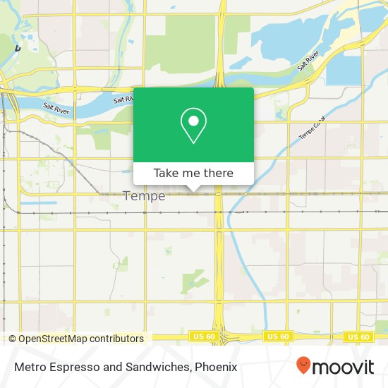 Metro Espresso and Sandwiches, 2070 E Apache Blvd Tempe, AZ 85281 map