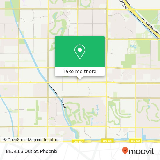 BEALLS Outlet, 6036 E Main St Mesa, AZ 85205 map