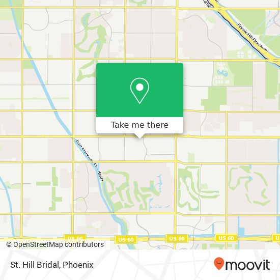 Mapa de St. Hill Bridal, 6225 E Main St Mesa, AZ 85205