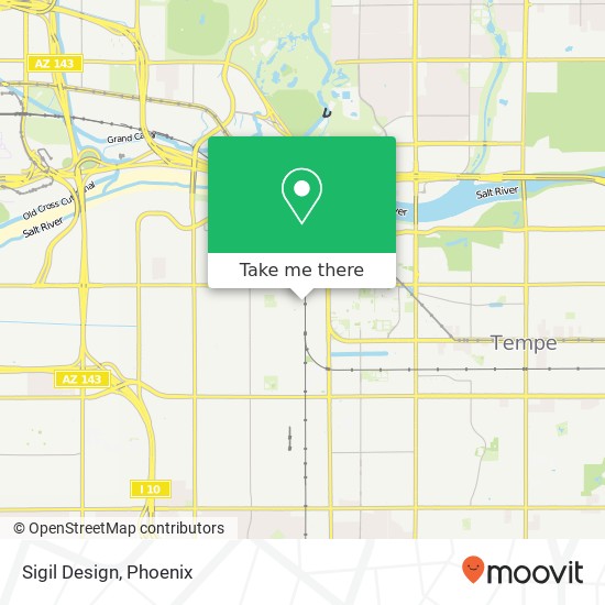 Mapa de Sigil Design, 927 S Farmer Ave Tempe, AZ 85281