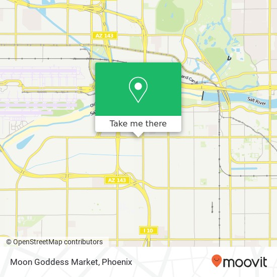 Mapa de Moon Goddess Market, 2121 W University Dr Tempe, AZ 85281
