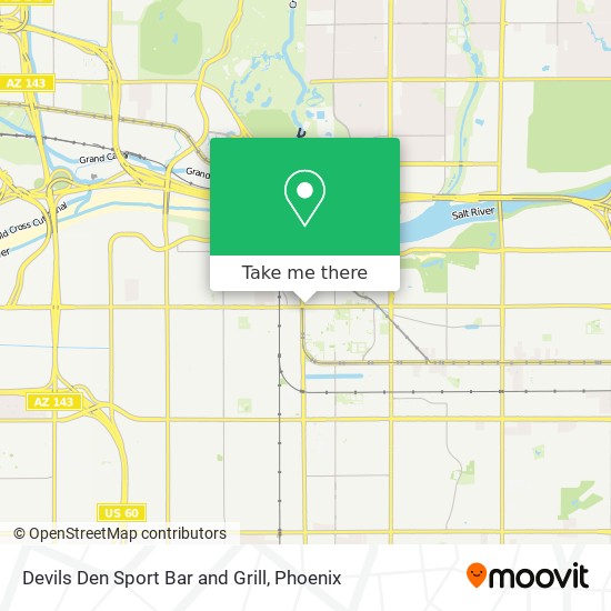 Devils Den Sport Bar and Grill map