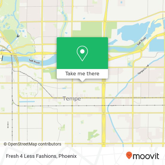 Mapa de Fresh 4 Less Fashions, 1938 E University Dr Tempe, AZ 85281