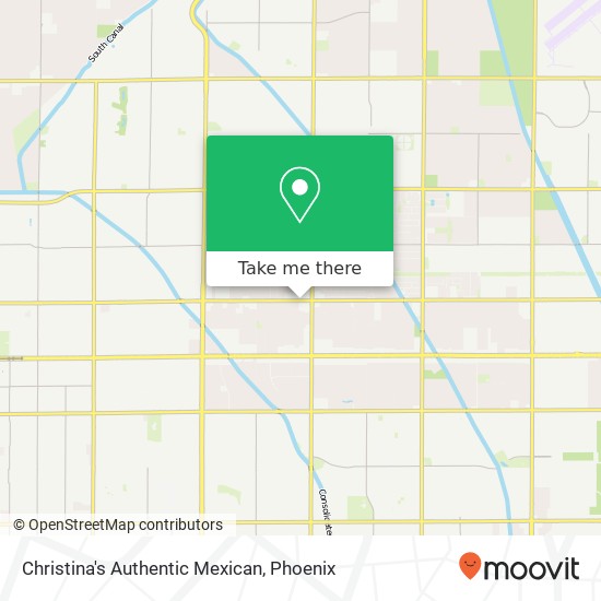 Mapa de Christina's Authentic Mexican, 2706 E University Dr Mesa, AZ 85213