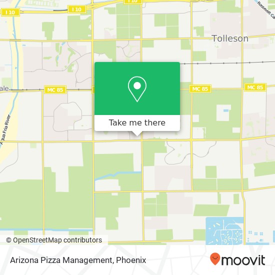 Mapa de Arizona Pizza Management, 10740 W Lower Buckeye Rd Avondale, AZ 85323