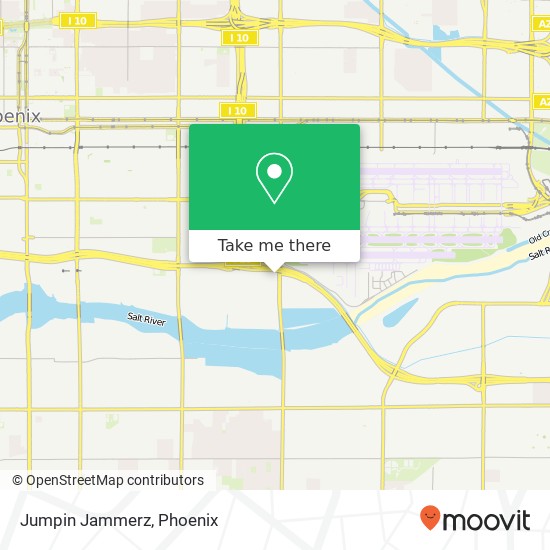 Mapa de Jumpin Jammerz, 2406 S 24th St Phoenix, AZ 85034