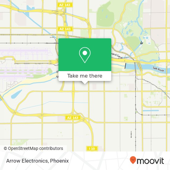 Mapa de Arrow Electronics, 2105 W 5th Pl Tempe, AZ 85281