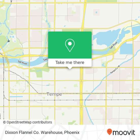 Mapa de Dixxon Flannel Co. Warehouse, 216 S Clark Dr Tempe, AZ 85281