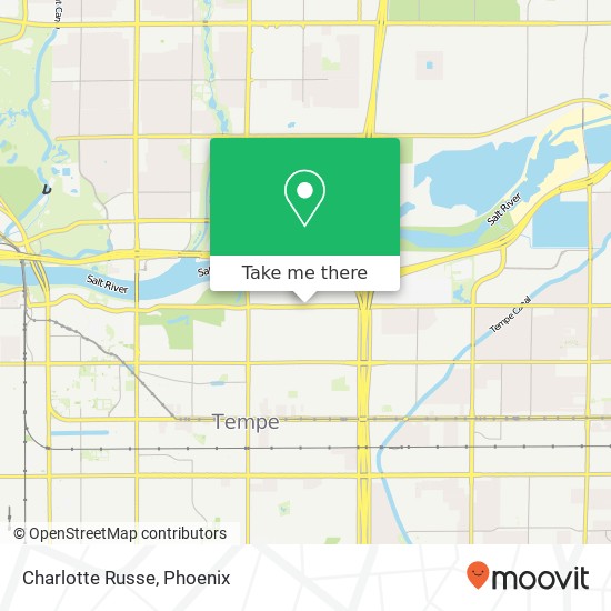 Mapa de Charlotte Russe, 2000 E Rio Salado Pkwy Tempe, AZ 85281