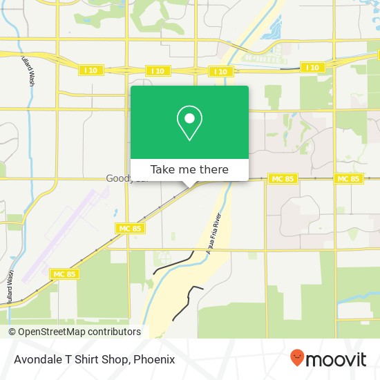 Mapa de Avondale T Shirt Shop, 617 E Main St Avondale, AZ 85323