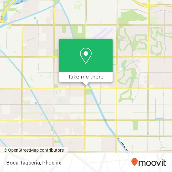 Mapa de Boca Taqueria, 1249 N Greenfield Rd Mesa, AZ 85205