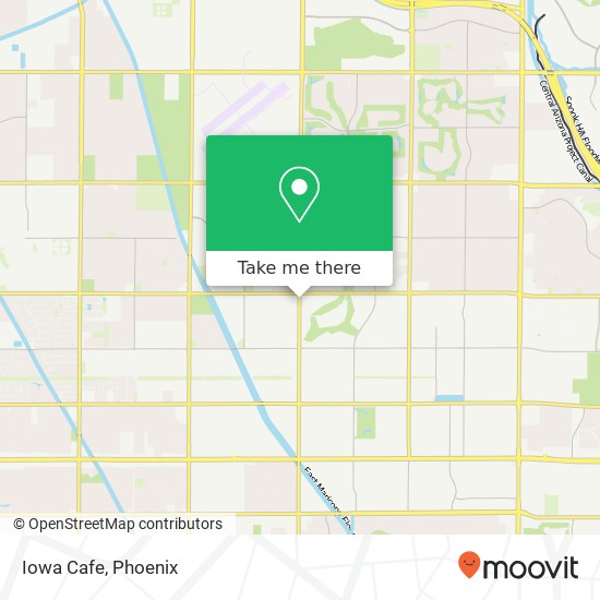 Mapa de Iowa Cafe, 1129 N Higley Rd Mesa, AZ 85205