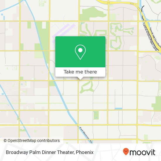 Mapa de Broadway Palm Dinner Theater