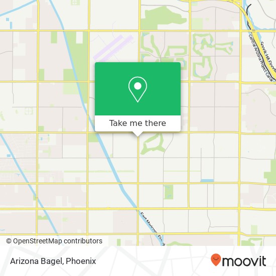 Mapa de Arizona Bagel, 1112 N Higley Rd Mesa, AZ 85205