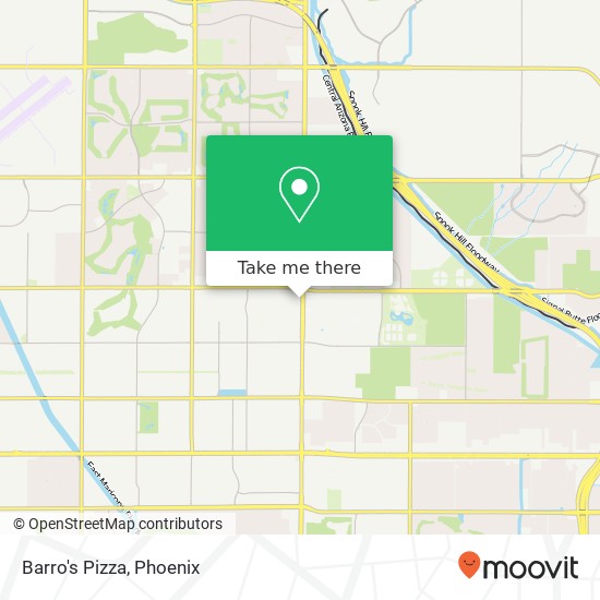 Mapa de Barro's Pizza, 1066 N Power Rd Mesa, AZ 85205