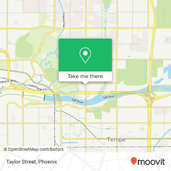 Mapa de Taylor Street, 914 N Scottsdale Rd Tempe, AZ 85281