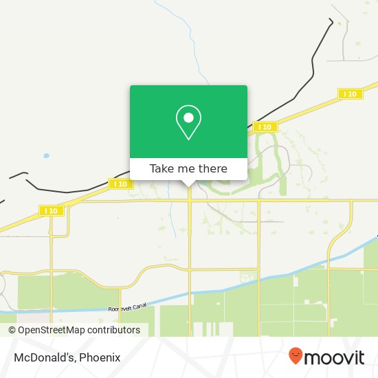 Mapa de McDonald's, 1060 S Watson Rd Buckeye, AZ 85326