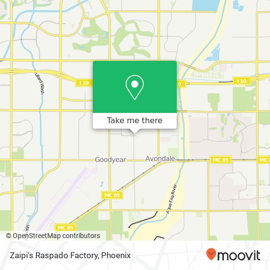 Mapa de Zaipi's Raspado Factory, 725 N Central Ave Avondale, AZ 85323