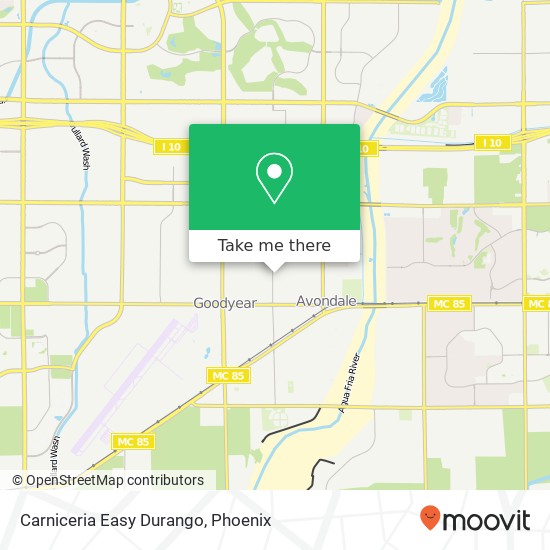Mapa de Carniceria Easy Durango, 425 N Central Ave Avondale, AZ 85323