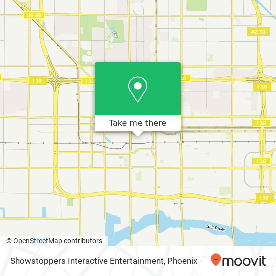 Mapa de Showstoppers Interactive Entertainment