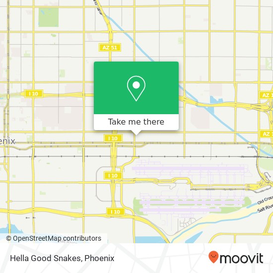 Mapa de Hella Good Snakes, 125 N 24th St Phoenix, AZ 85034