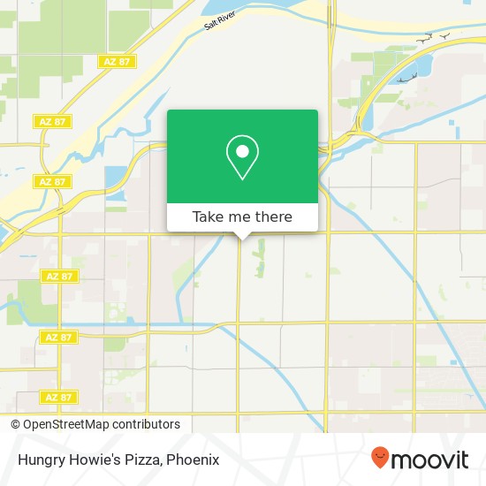 Mapa de Hungry Howie's Pizza