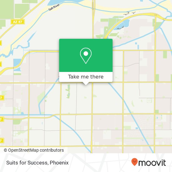 Mapa de Suits for Success, 1805 E Jasmine Cir Mesa, AZ 85203