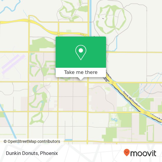 Mapa de Dunkin Donuts, 6606 E McKellips Rd Mesa, AZ 85215