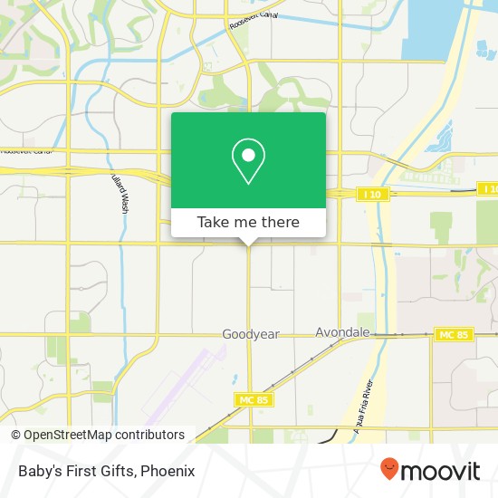 Mapa de Baby's First Gifts, 231 N Litchfield Rd Goodyear, AZ 85338