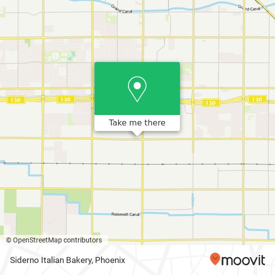 Mapa de Siderno Italian Bakery, 5140 W Van Buren St Phoenix, AZ 85043