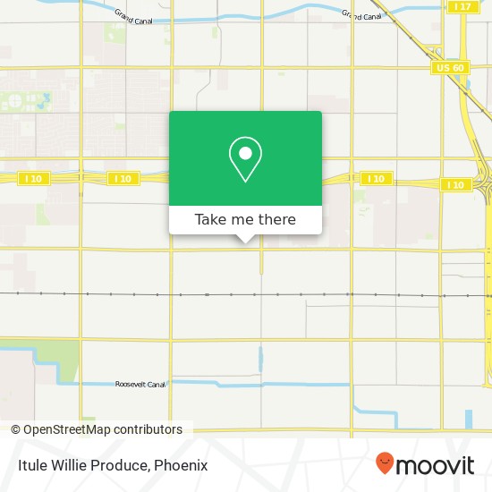 Mapa de Itule Willie Produce, 301 N 45th Ave Phoenix, AZ 85043