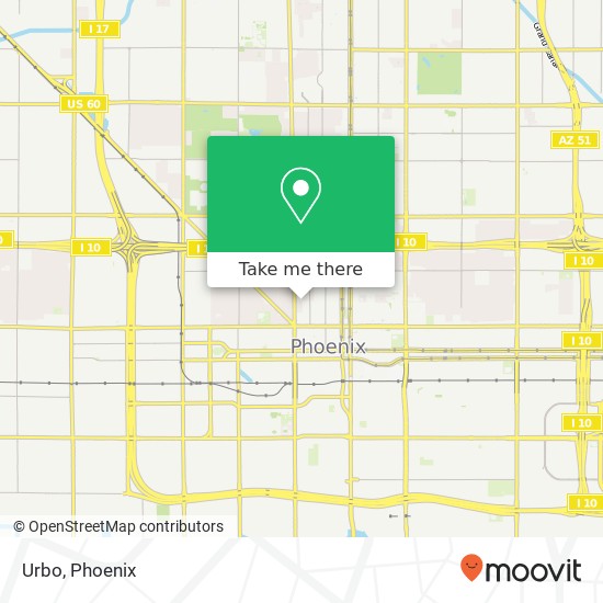 Urbo, 601 W Fillmore St Phoenix, AZ 85003 map