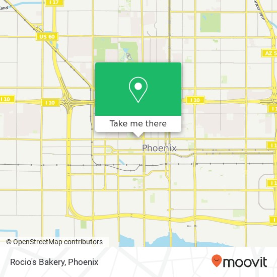 Mapa de Rocio's Bakery, W Van Buren St Phoenix, AZ 85007