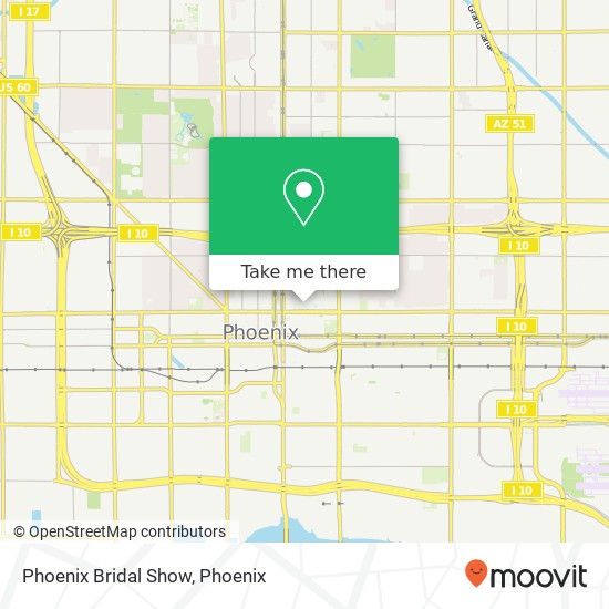 Phoenix Bridal Show map