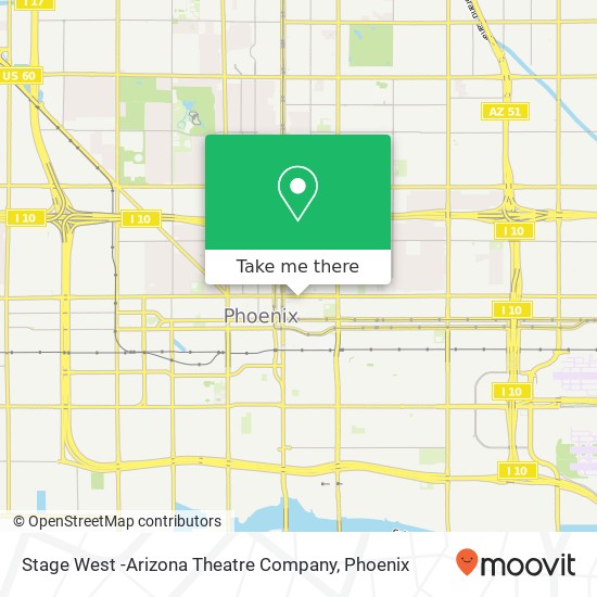 Stage West -Arizona Theatre Company map