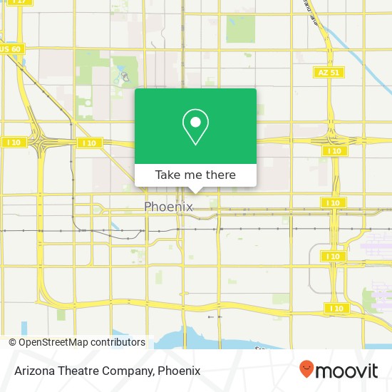 Mapa de Arizona Theatre Company