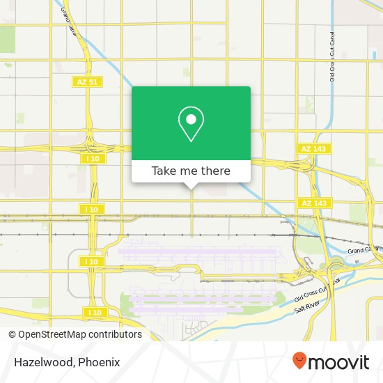 Mapa de Hazelwood, 402 N 32nd St Phoenix, AZ 85008