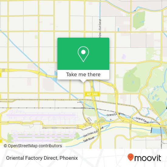 Mapa de Oriental Factory Direct, 668 N 44th St Phoenix, AZ 85008