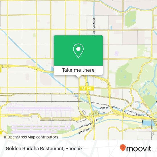 Mapa de Golden Buddha Restaurant, 668 N 44th St Phoenix, AZ 85008