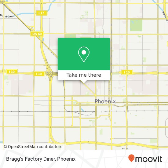 Bragg's Factory Diner, 1301 Grand Ave Phoenix, AZ 85007 map