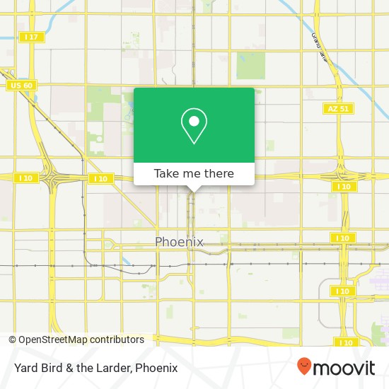 Yard Bird & the Larder, 915 N Central Ave Phoenix, AZ 85004 map