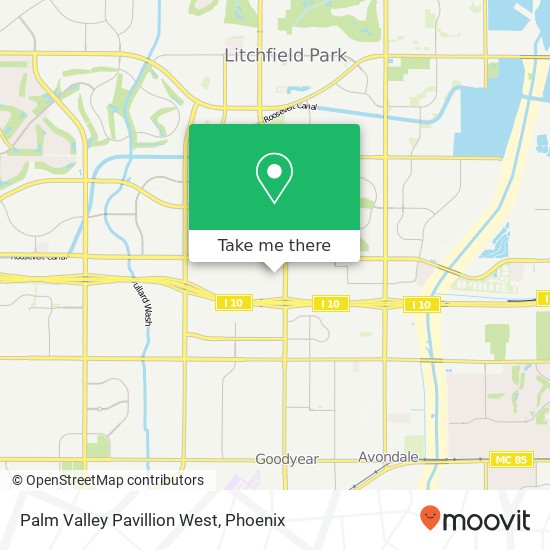 Mapa de Palm Valley Pavillion West
