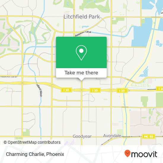 Mapa de Charming Charlie, 1400 N Litchfield Rd Goodyear, AZ 85395