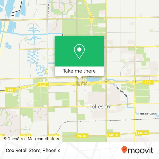 Mapa de Cox Retail Store, 9897 W McDowell Rd Tolleson, AZ 85353