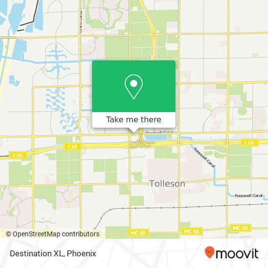 Mapa de Destination XL, 9897 W McDowell Rd Tolleson, AZ 85353