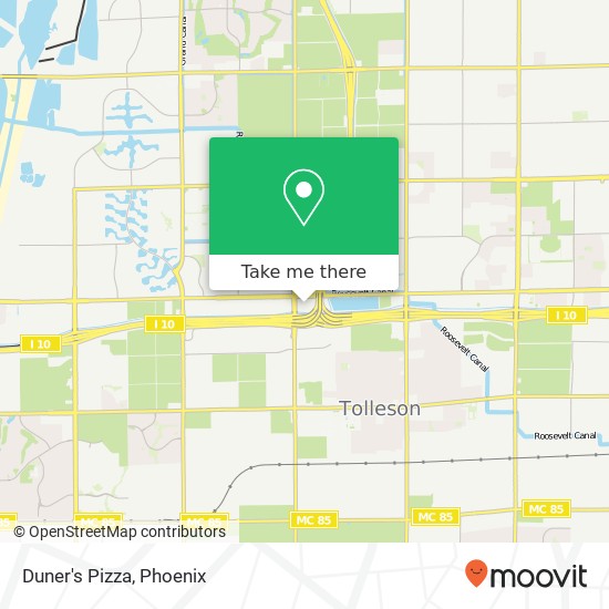 Mapa de Duner's Pizza, 9897 W McDowell Rd Tolleson, AZ 85353